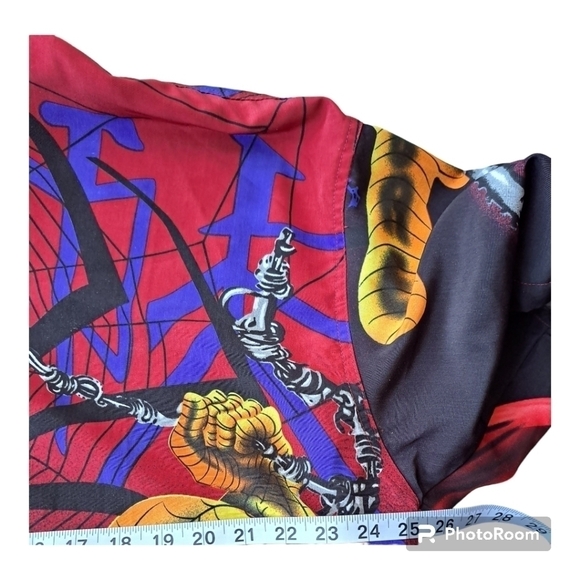 Spiderman Fab exchange short sleeve shirt men's button front XL - Picture 8 of 11